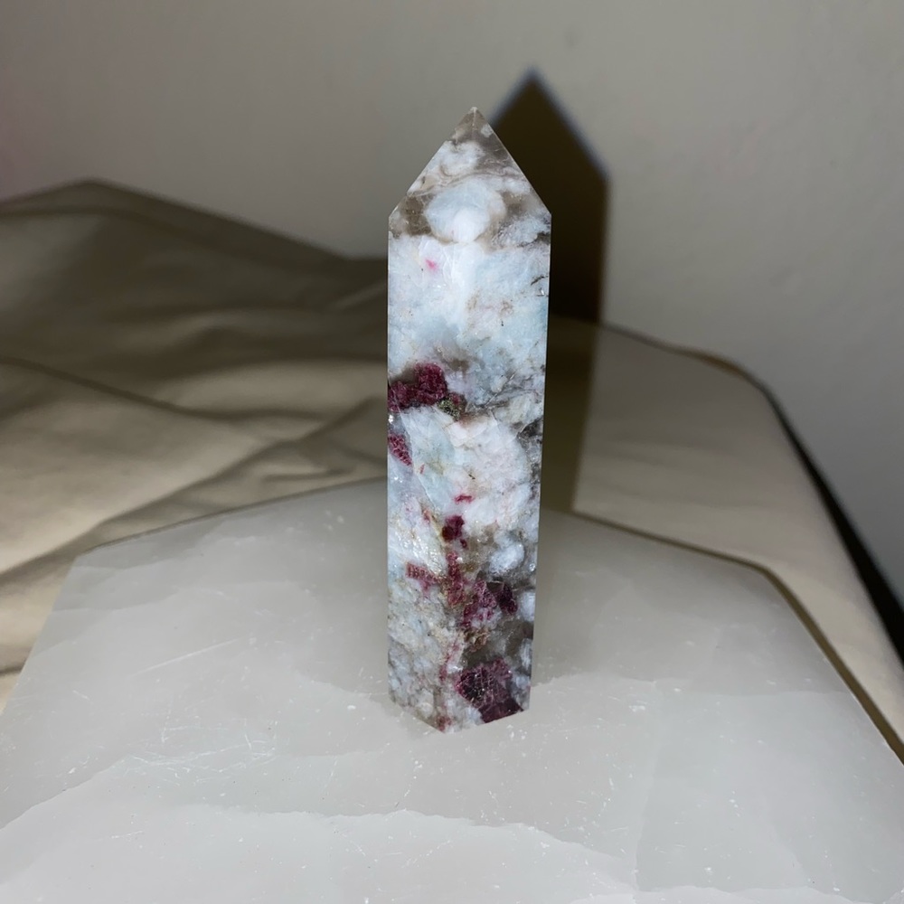Pink Tourmaline Crystal Tower